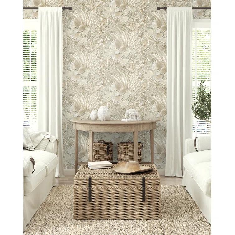 Tommy Bahama Bahamian Breeze Palm 18' L x 20.5" W Peel & Stick Wallpaper Roll