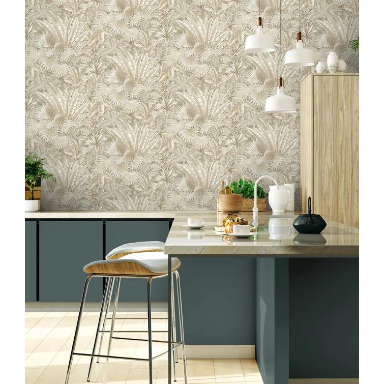 Tommy Bahama Bahamian Breeze Palm 18' L x 20.5" W Peel & Stick Wallpaper Roll