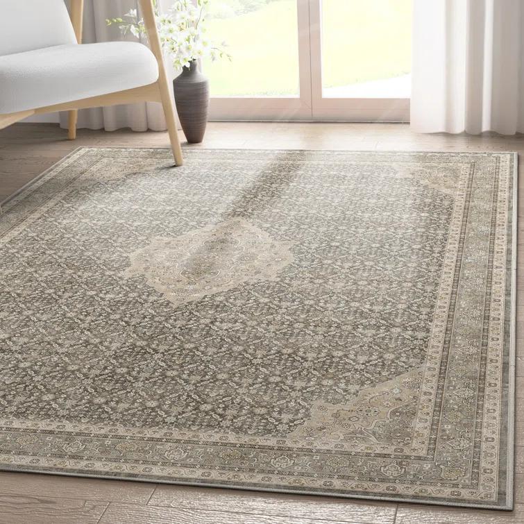 Asha Lilith Vintage Oriental Kilim Gray/Beige Rug