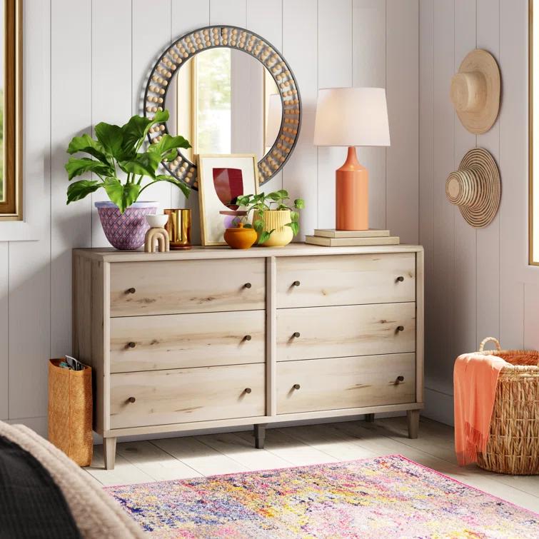 Anders 6-Drawer Wood Dresser