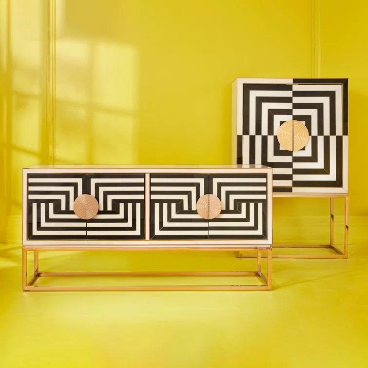Op Art 64'' Sideboard