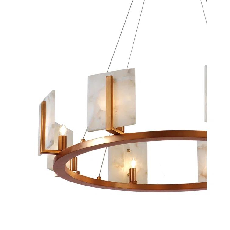Halo 8 - Light Dimmable Wagon Wheel Chandelier