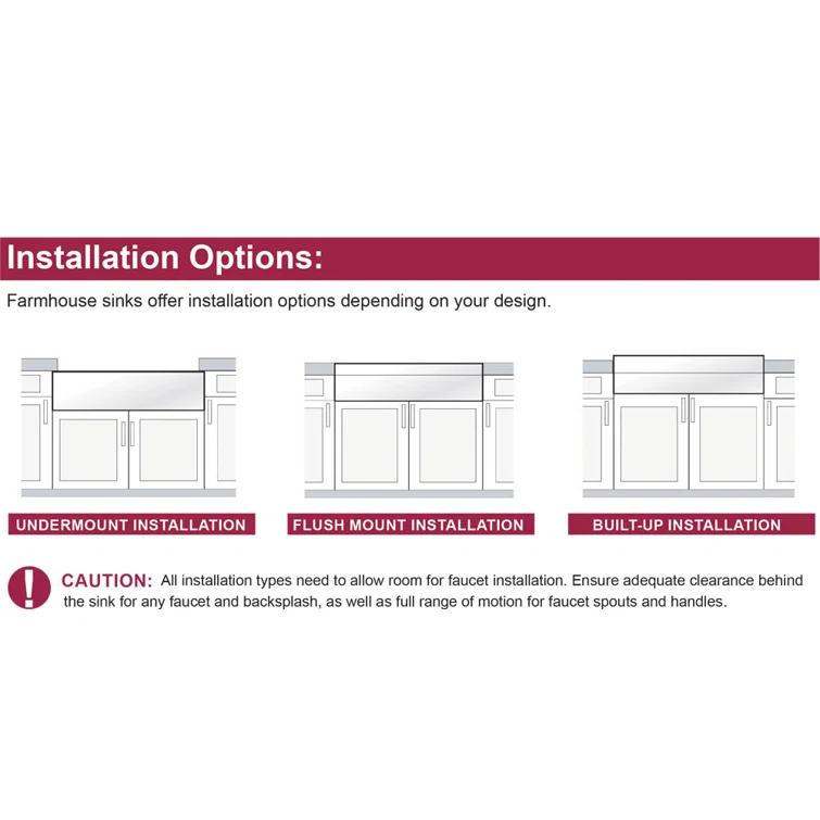 Westbrass BK236KS18-6220 36'' L Farmhouse / Apron Double Bowl Kitchen Sink