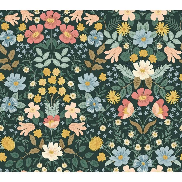 Bramble Garden 20" L x 27" W Peel and Stick Wallpaper Roll
