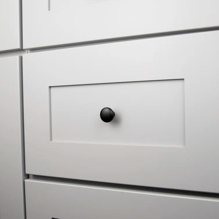 Heritage Designs Kitchen Cabinet Knobs, 1 1/8" Round Knob Pull for Doors, Drawers and Dressers