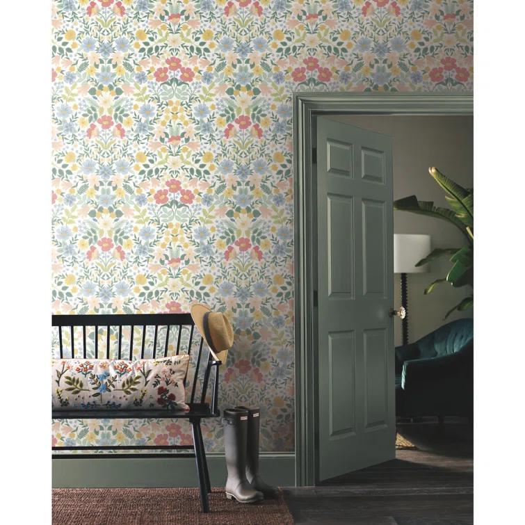Bramble Garden 20" L x 27" W Peel and Stick Wallpaper Roll