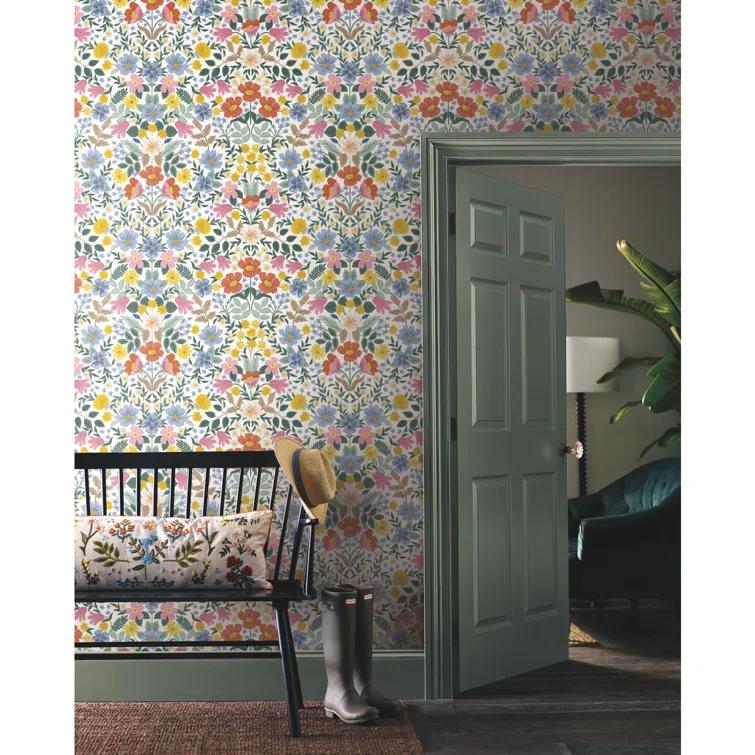 Bramble Garden 20" L x 27" W Peel and Stick Wallpaper Roll