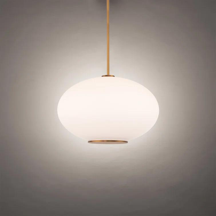 Illusion Single Light Glass Dimmable LED Pendant