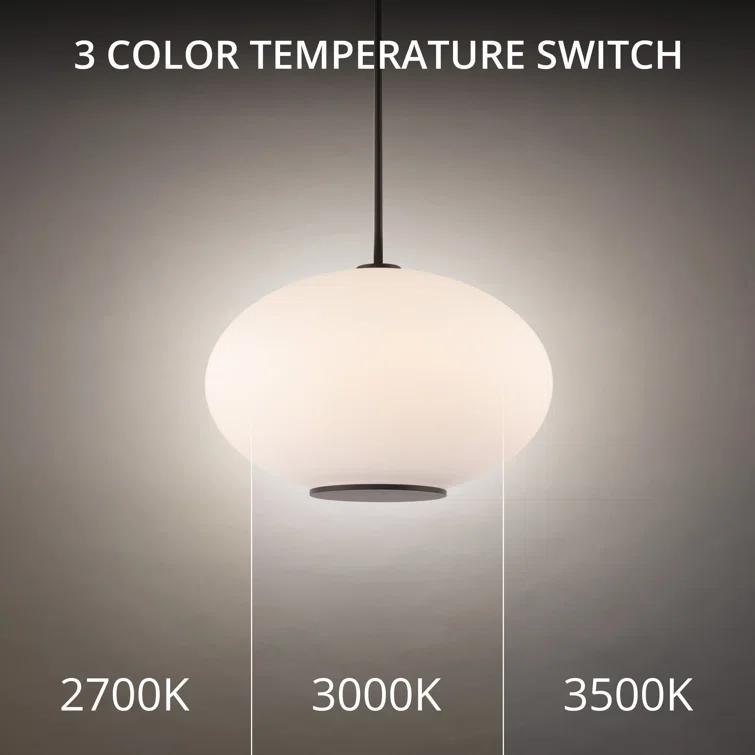 Illusion Single Light Glass Dimmable LED Pendant