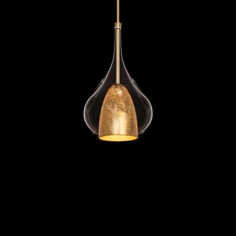 Modern Forms Helios 1 - Light Gold Leaf/Aged Brass LED Single Pendant