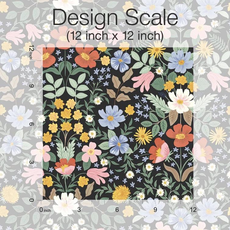 Bramble Garden 20" L x 27" W Peel and Stick Wallpaper Roll