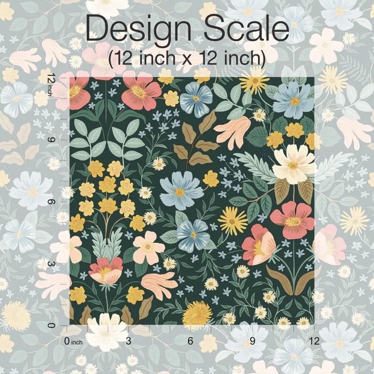 Bramble Garden 20" L x 27" W Peel and Stick Wallpaper Roll