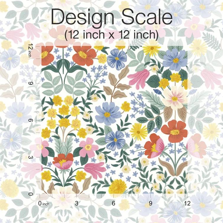 Bramble Garden 20" L x 27" W Peel and Stick Wallpaper Roll