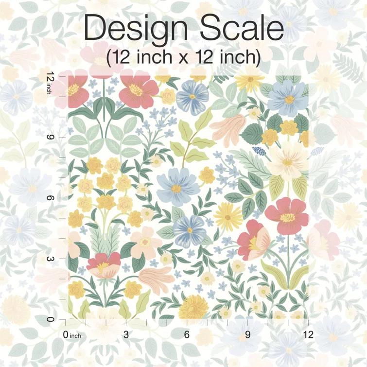 Bramble Garden 20" L x 27" W Peel and Stick Wallpaper Roll