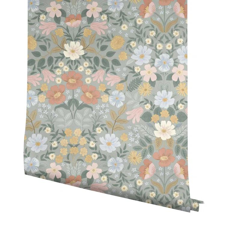 Bramble Garden 20" L x 27" W Peel and Stick Wallpaper Roll
