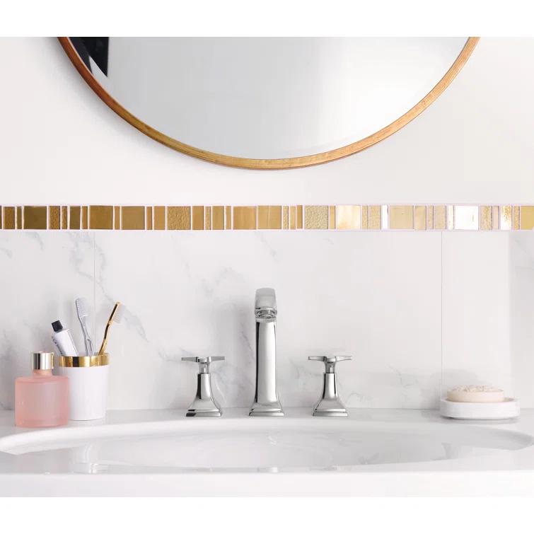 Hansgrohe Metropol Classic Widespread Faucet 160 with Cross Handles and Drain Assembly, 1.2 GPM
