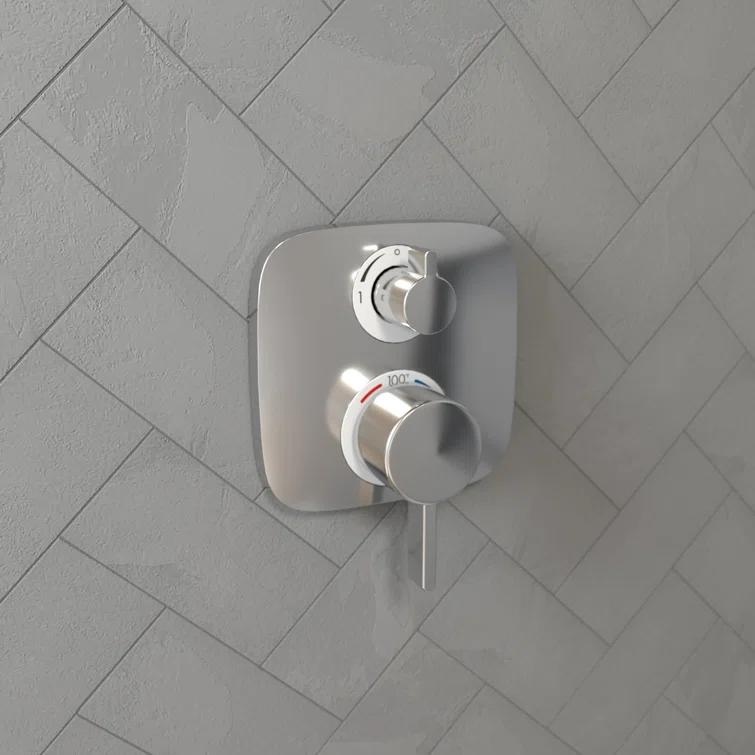 Ecostat E Temperature Memory Thermostatic Valve Trim with Diverter