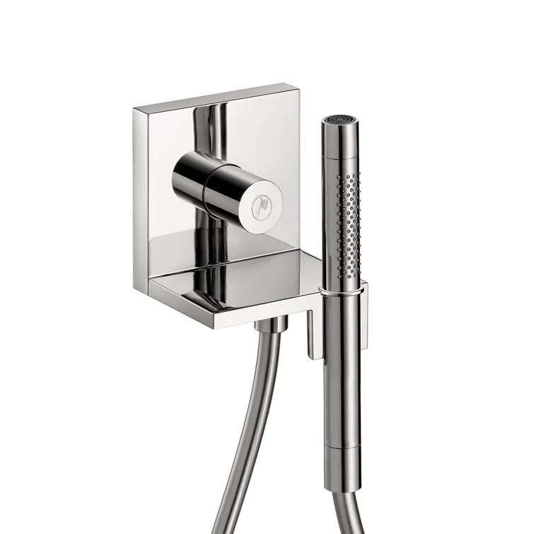 Showersolutions Luxury Handheld Shower Head Holdermodern Coordinating In Chrome, 12651001