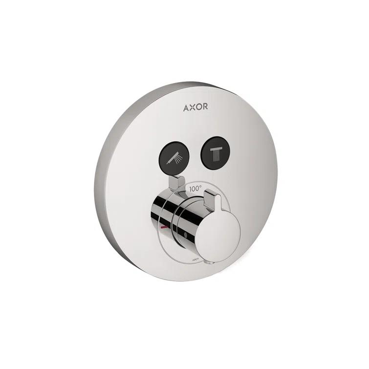 Citterio Showerselect Modern 1-Handle 7-Inch Wide , Temperature Memory, Thermostatic Valve Trim Only, With Diverter In Chrome, 36723001