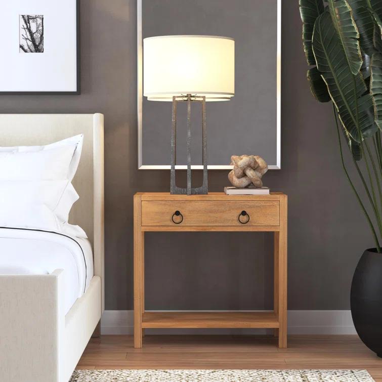 Butler Specialty Lark Navy Wide 1 Drawer Nightstand