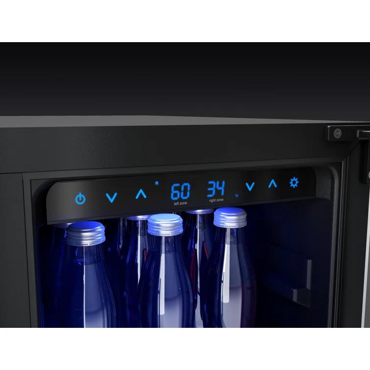 Zephyr Zephyr Presrv 24" 21-Bottle and 64-Can Dual Zone Wine and Beverage Cooler