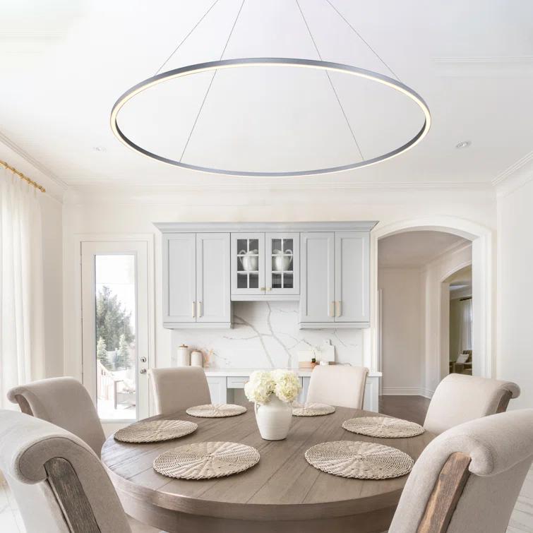 Tania 100-277V ETL Certified Integrated LED Height Adjustable Ring Chandelier