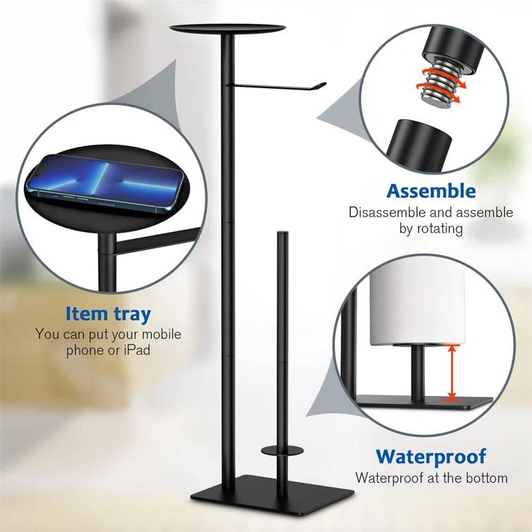 TOPEFIC HPA6LRTN02 Free Standing Toilet Paper Holder