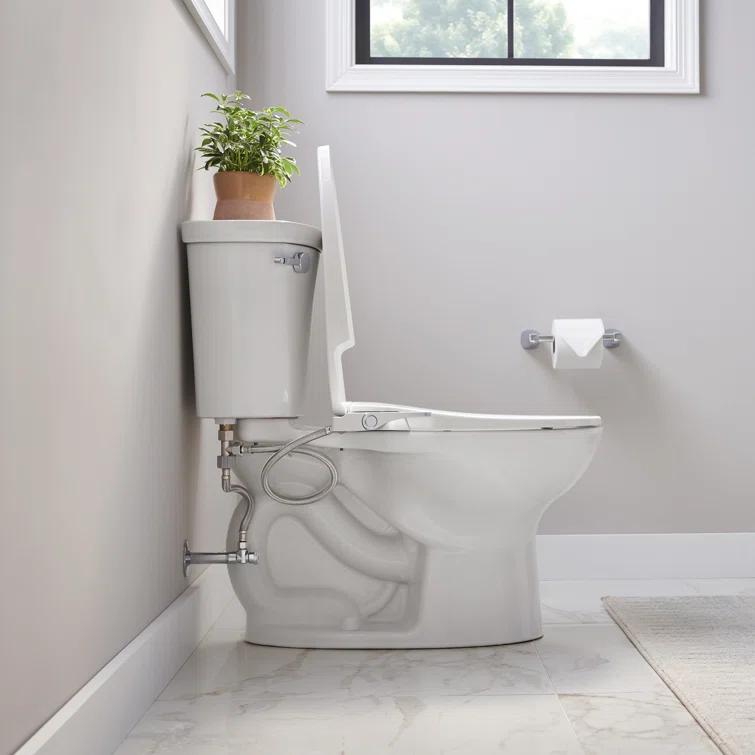 AquaWash Elongated Toilet Seat Bidet