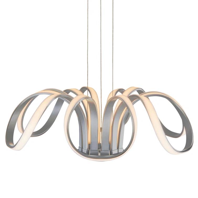 Capella Flower 30" Integrated LED ETL Certified Chandelier Height Adjustable Pendant