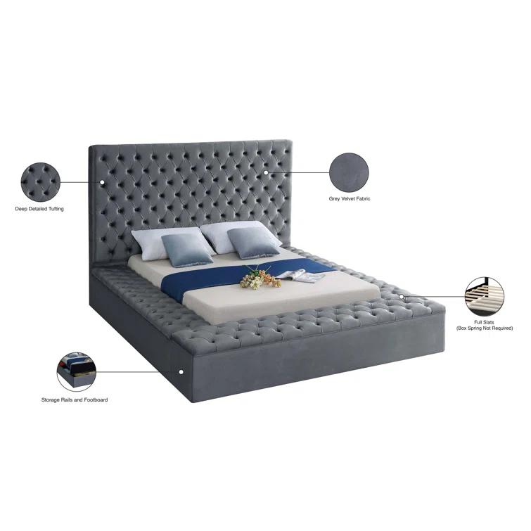 Johnnay Upholstered Platform Storage Bed