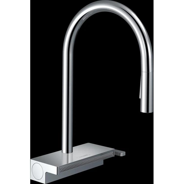 Aquno Select 3-Spray Kitchen Faucet with Pull-Down Spout, 1.75