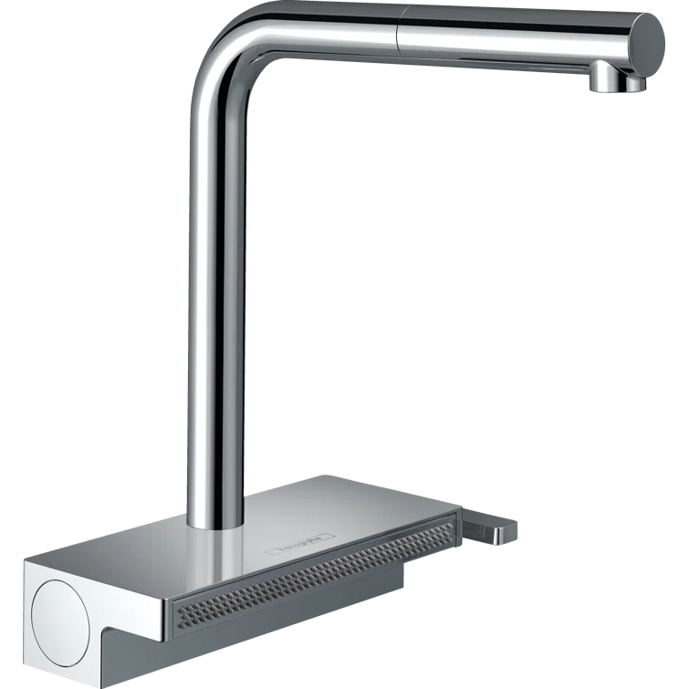 Aquno Select Kitchen Faucet with L-Shape 2-Spray Pull-Out Spout, 1.75