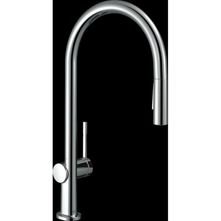 hansgrohe Talis N HighArc Kitchen Faucet, O-Style 2-Spray Pull-Down, 1.75 GPM