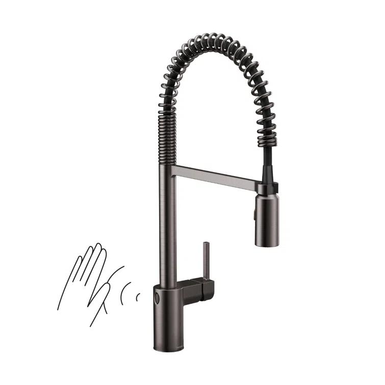 Moen Align MotionSense Wave Single Handle Spring Pulldown Kitchen Faucet with Power Clean Technology