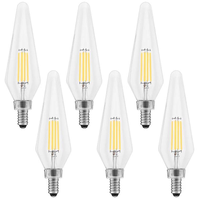 Equivalent C11 E12/Candelabra Dimmable LED Bulb