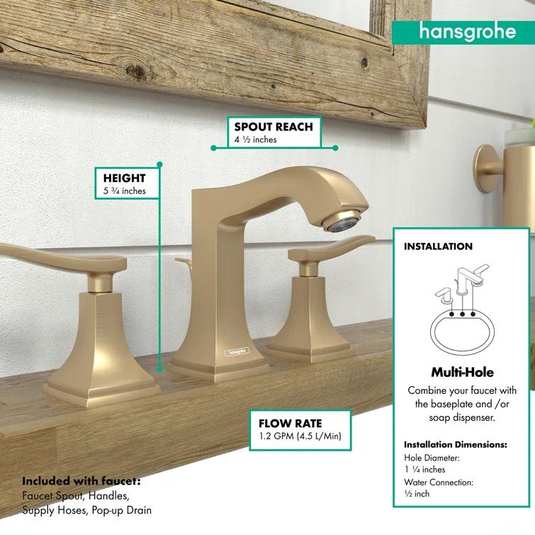 Metropol Classic Widespread Bathroom Faucet