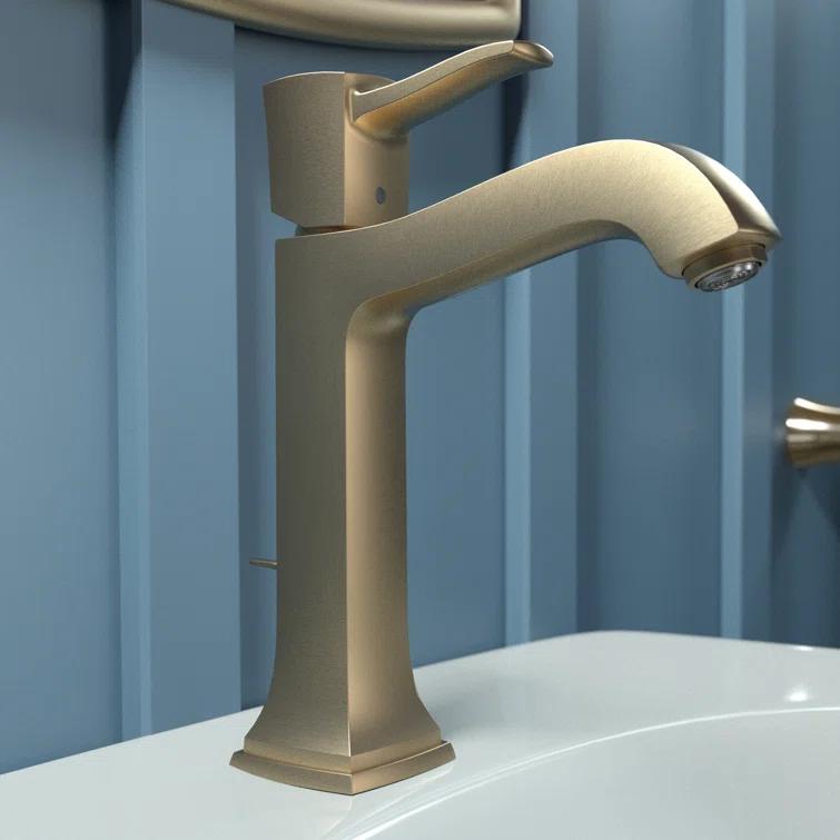 Hansgrohe Metropol Classic Single-Hole Faucet 160 with Drain Assembly, 1.2 GPM