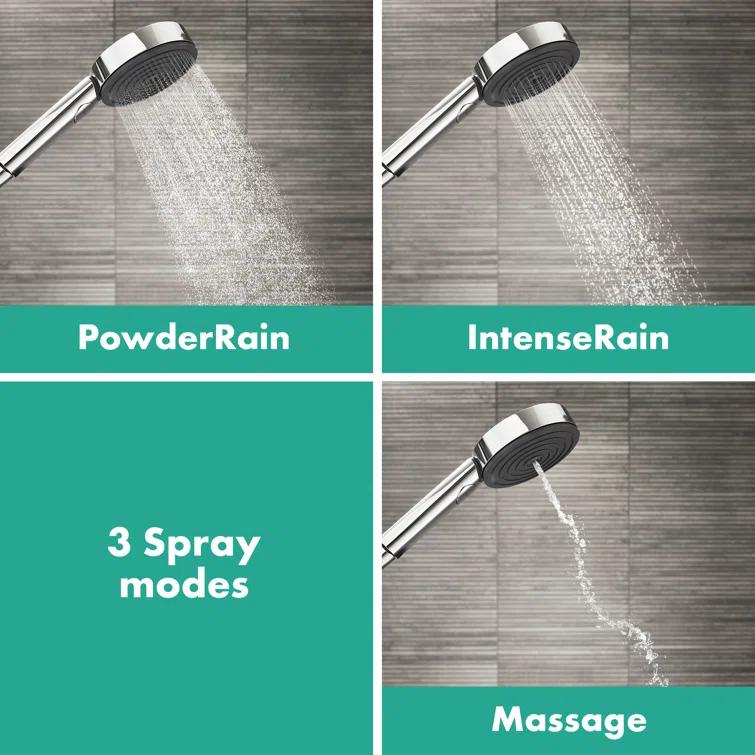 hansgrohe Pulsify S Wallbar Set 105 3-Jet 24", 2.5 GPM