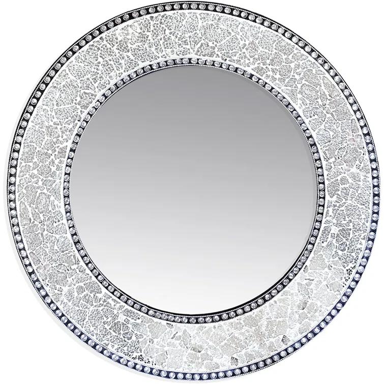 World Menagerie Cobberas Manufactured Wood, Glass Round Wall Mirror