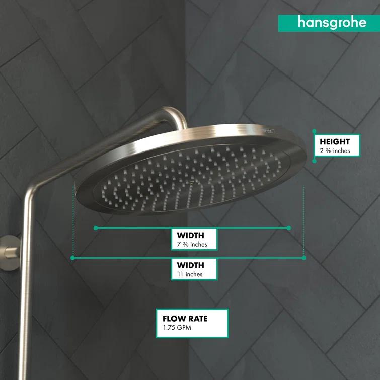 Croma Low Flow Modern Rain Fixed Shower Head