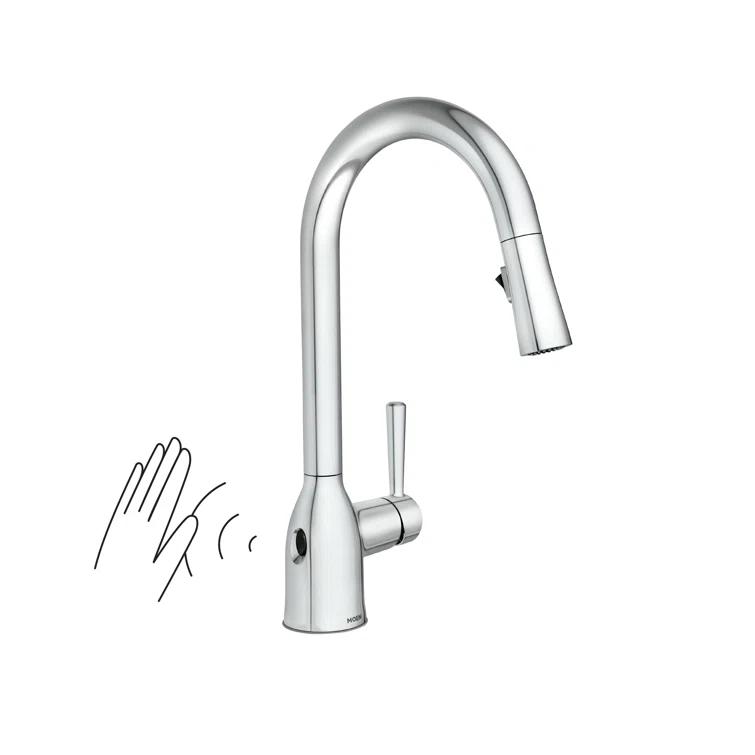 Moen Adler MotionSense Wave Single Handle Pulldown Kitchen Faucet with Power Clean Technology