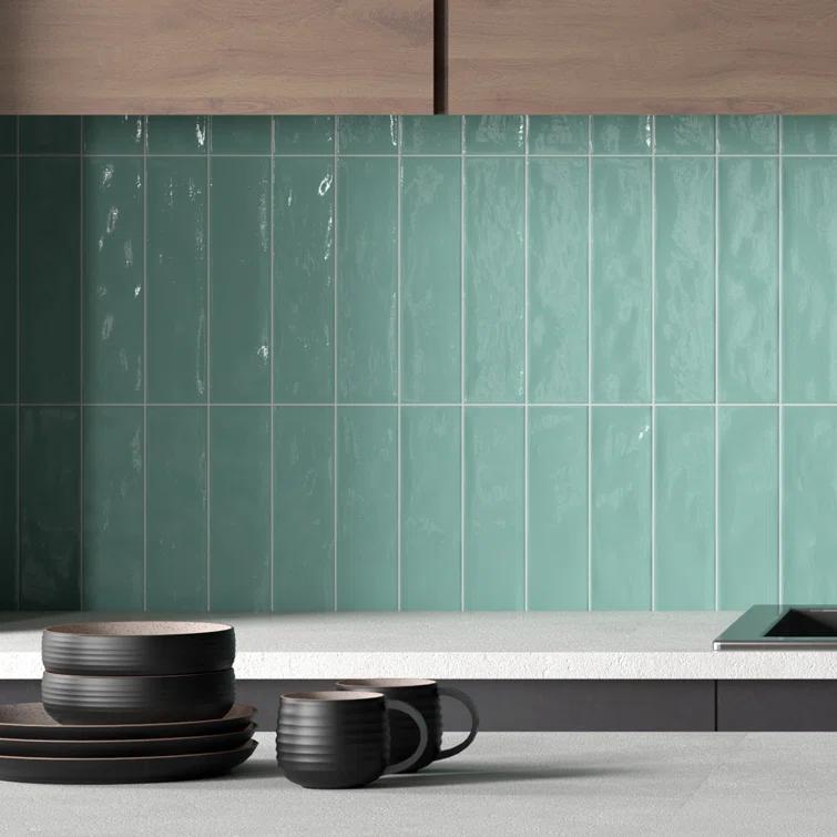 Supreme Tile Zarati 2.95 in. X 11.81 in. Polished Ceramic Subway Wall Tile