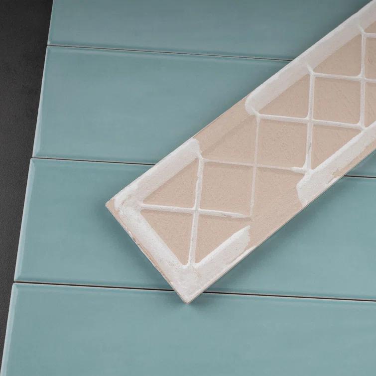 Supreme Tile Zarati 2.95 in. X 11.81 in. Polished Ceramic Subway Wall Tile