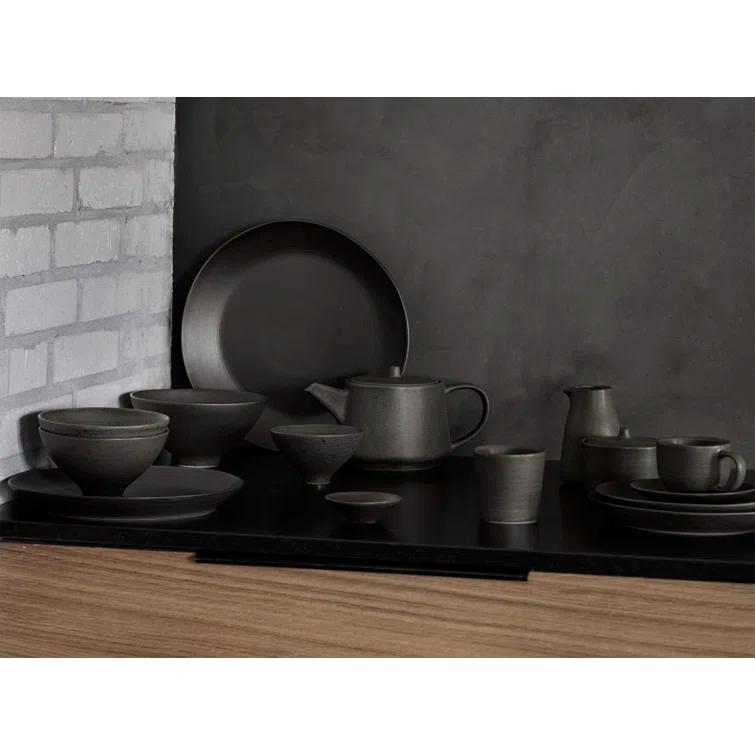 Espresso Ceramic Microwave-Safe Small Bread Plate
