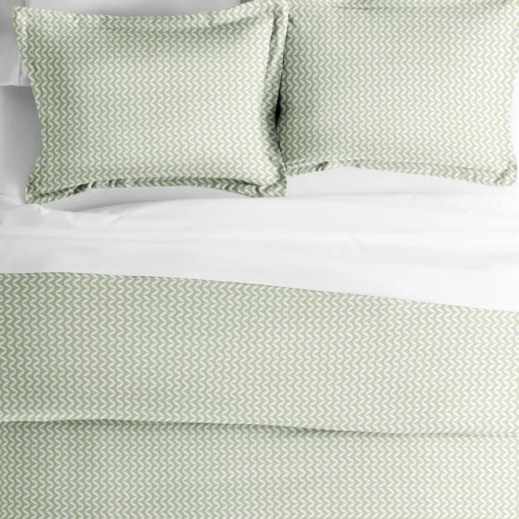 Simply Soft™ Puffed Chevron Pattern Duvet Cover Set