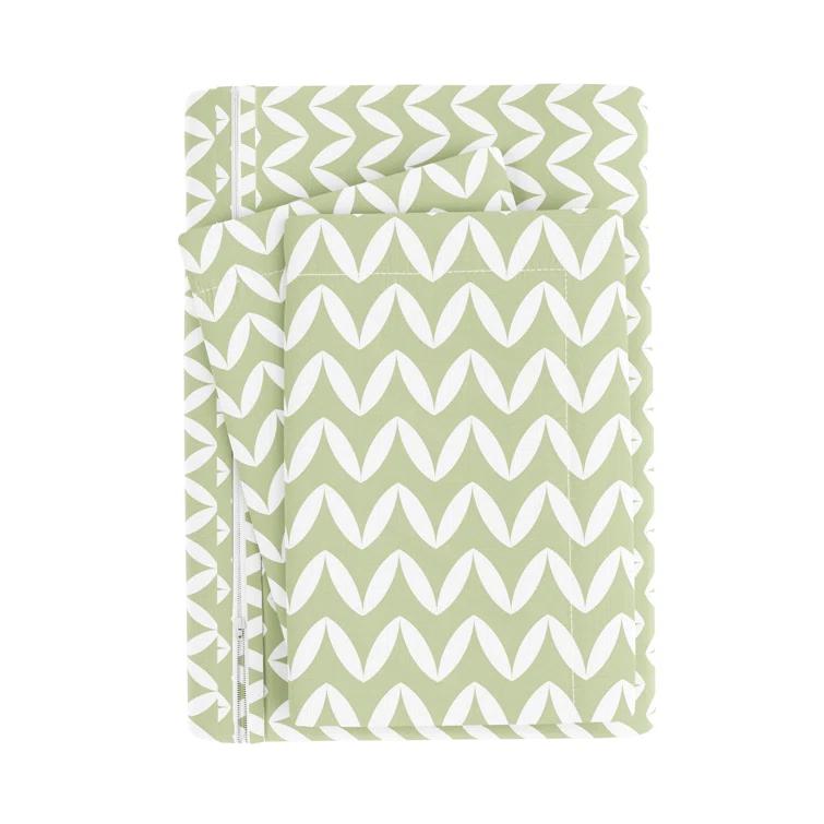 Simply Soft™ Puffed Chevron Pattern Duvet Cover Set