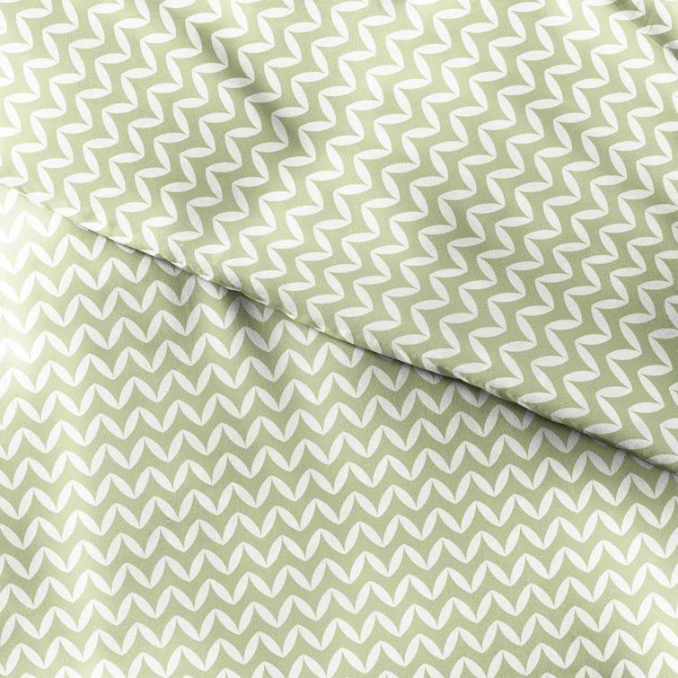 Simply Soft™ Puffed Chevron Pattern Duvet Cover Set
