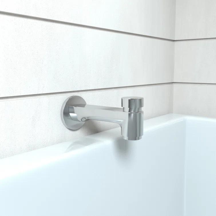 Metris S Wall Mounted Tub Spout Trim with Diverter