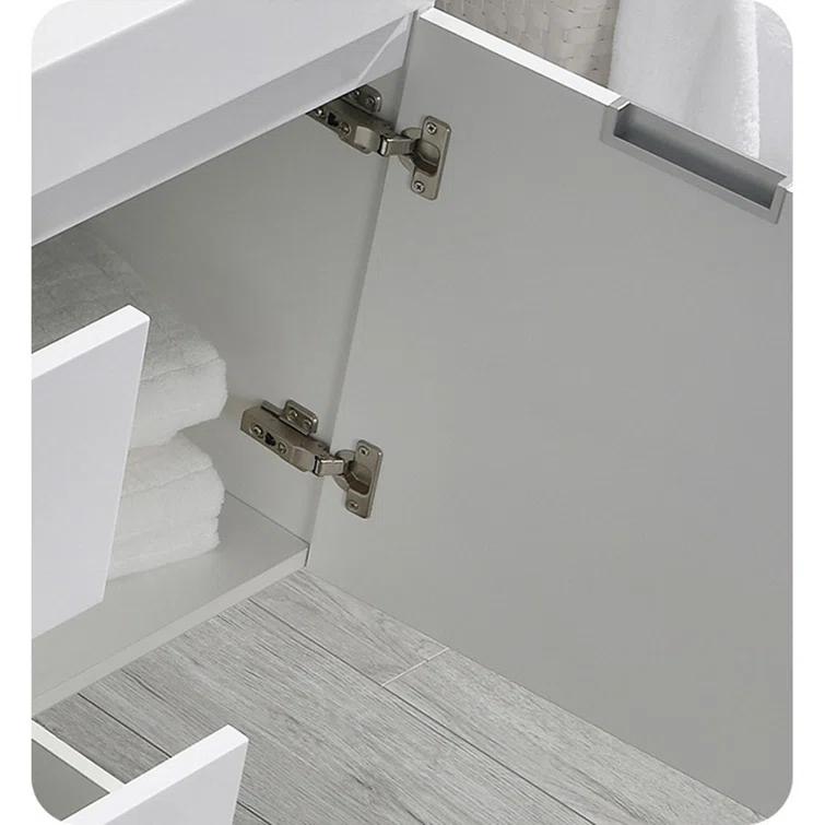 Valencia 60" Wall Mount Single Sink Bathroom Vanity with Top and Sink (Faucet Not Included)