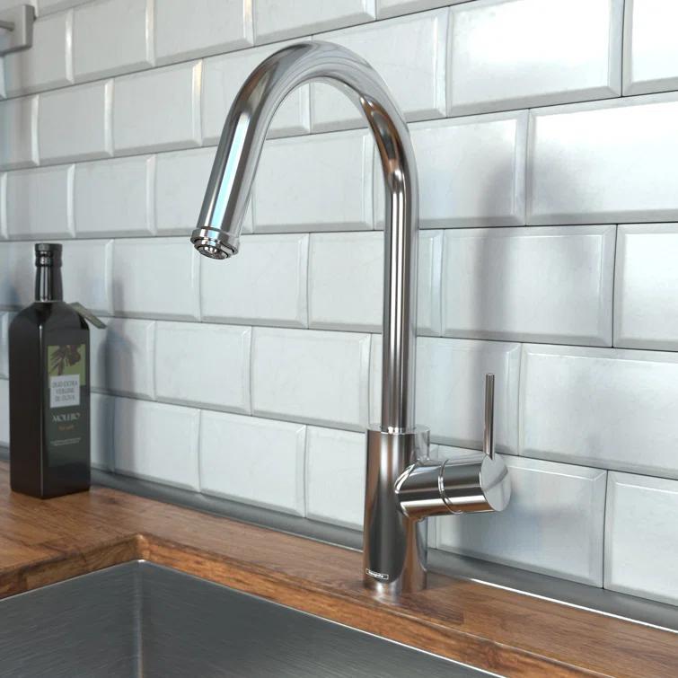 Talis S² Pull Down Single Handle Kitchen Faucet with Handle and Supply Lines